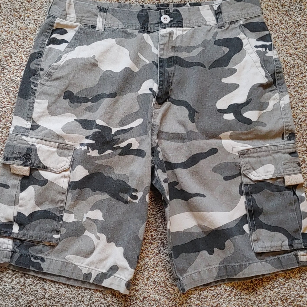 Camo Cargo Shorts